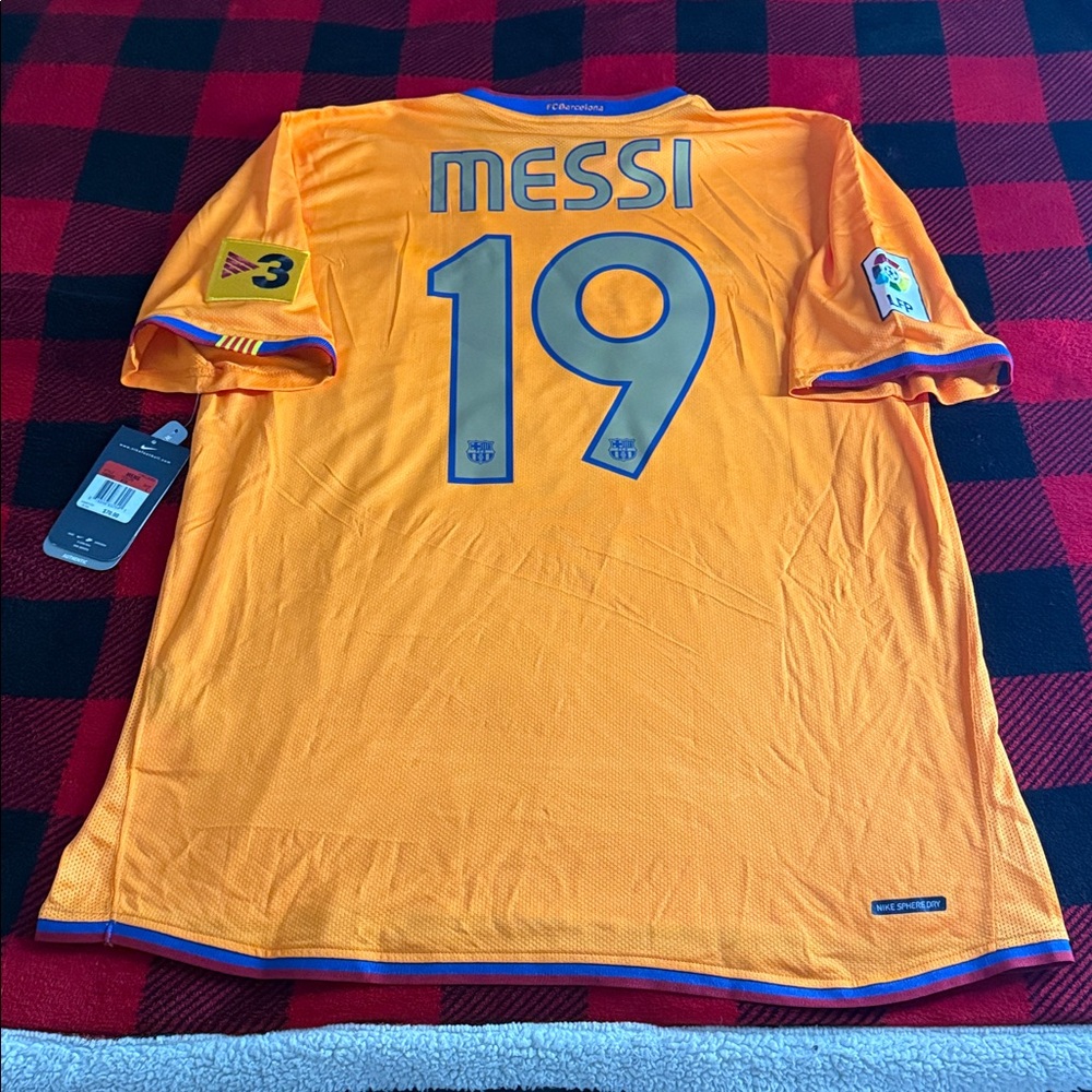 VINTAGE FC Barcelona #19 Lionel Messi 2006-07 Nike Away La Liga Jersey NWT